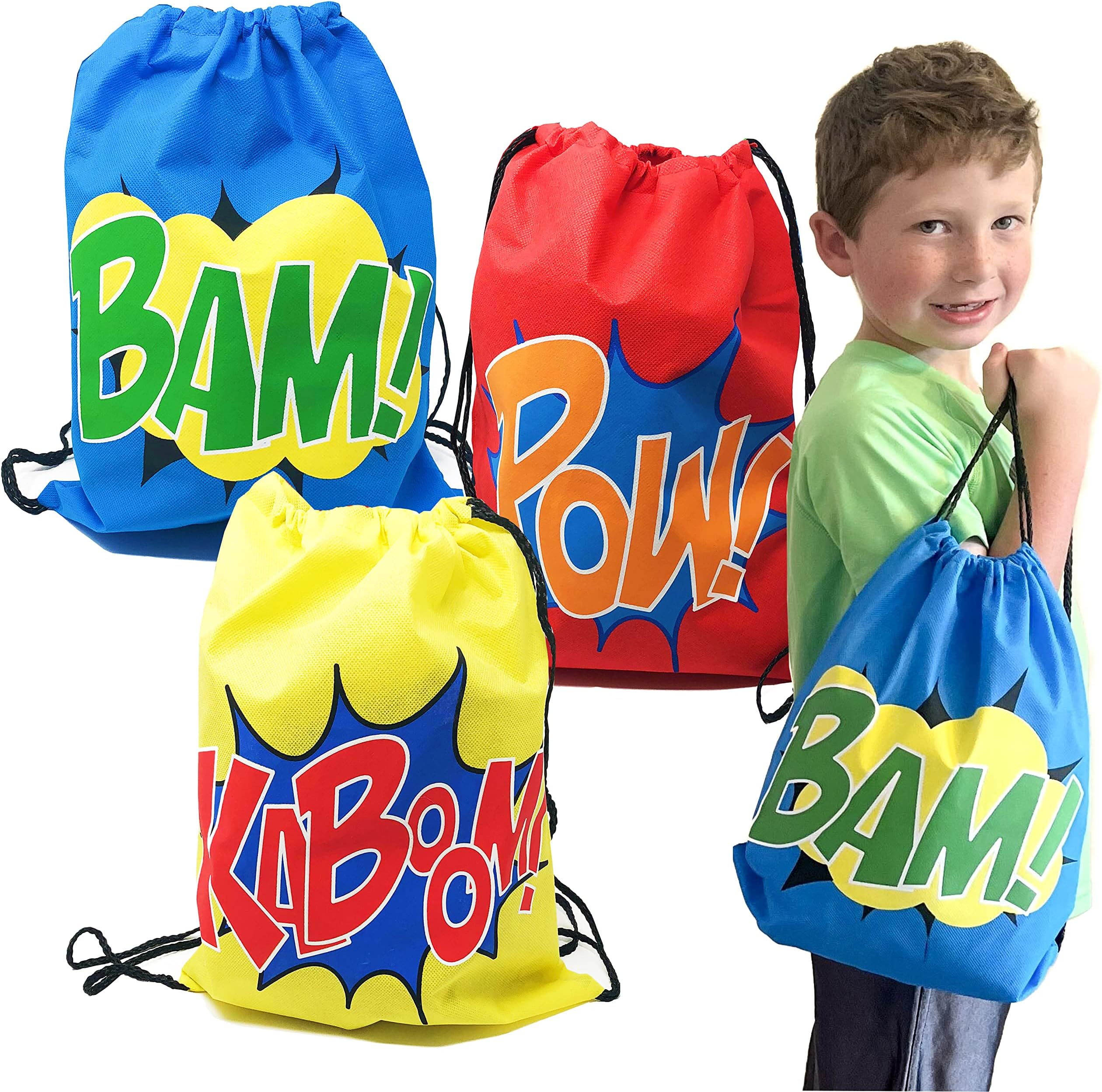 Superhero Drawstring Bags