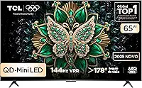 Smart TV TCL 65 Polegadas QLED Mini LED 4K C6K WiFi Bluetooth Google TV 4 HDMI 144Hz HDR10+ 65C6K