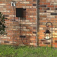 Vista 8 de GOODSMANN Transformador de bajo voltaje de 200 vatios con temporizador, sensor de ojos fotográficos y protector contra el clima para iluminación