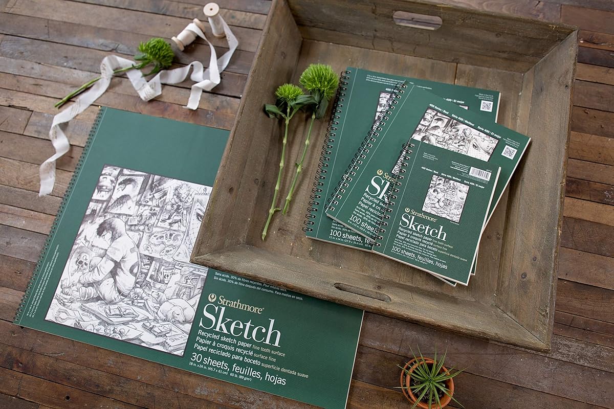 Strathmore 400 Series Sketch Pad, Recycled Paper view 2