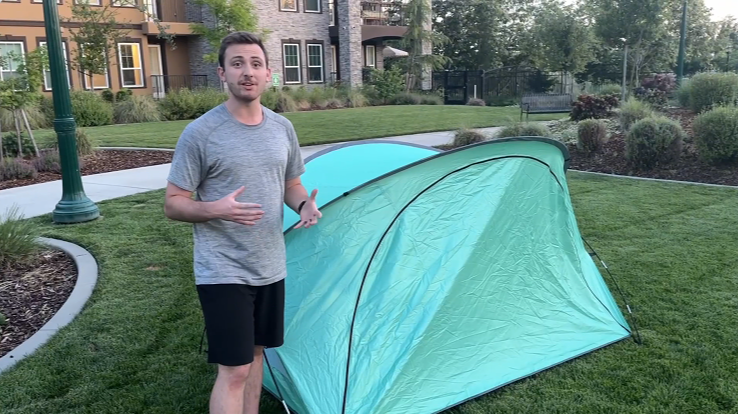 Beach Tent Sun Shelter 2-3 Person Easy Setup Beach Shade Canopy