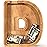 Piggy Bank for Kids Boys Girls, Large Personalized Wooden Letter Piggy Bank with Cut-Out Design, Alphabet Letter Coin Banks, Money Savings Box, Wooden Bank for Kids Creative Gift for Real-Money(D)