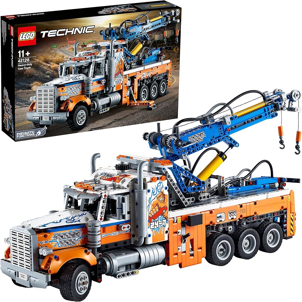 Lego technic mattoncini per costruzioni autogrù pesante carro attrezzi giocattolo 42128