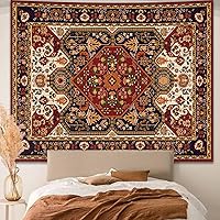Apdidl Boho Hippie Mandala Wall Tapestry 51x60 - Vintage Orange Floral Bohemian Hanging for Bedroom Dorm Living Room Aesthetic Decor