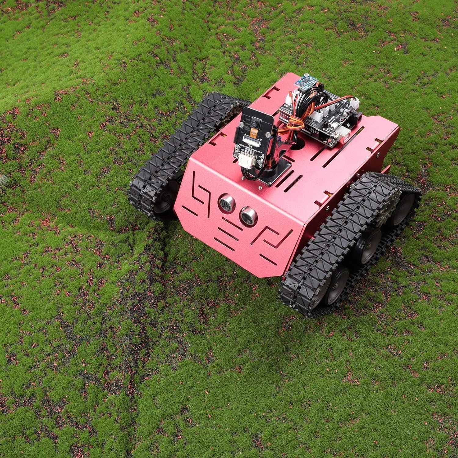 ELEGOO Smart Robot Tank Kit Kompatibel mit Arduino IDE Elektronik Baukasten mit UNO R3, Ultraschallsensor, Bluetooth & Camera Modul, Auto Tank Roboter Spielzeug für Kinder