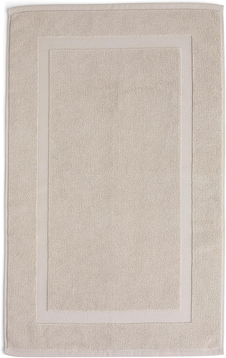 Preston Lane Douro Bath Mat – 100% Cotton, Plush & Absorbent Quick-Dry Bathroom Rug – Hotel-Quality Floor Mat for Shower or Tub, Made in Portugal, Clay
