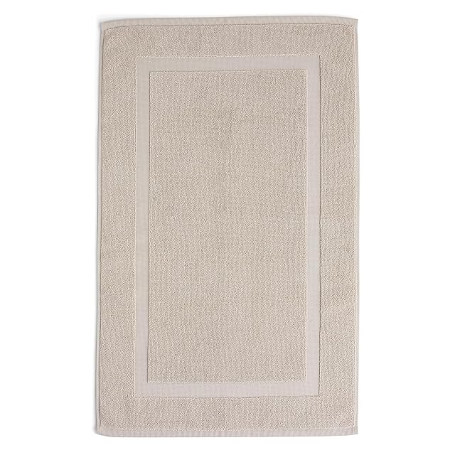 Preston Lane Douro Bath Mat 100 Cotton Plush Absorbent Quick-Dry Bathroom Rug Hotel-Quality Floor Mat for Shower or
