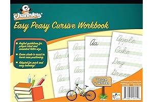 Channie's Easy Peasy Cursive Handwriting Workbooks for Beginners: Fun & Effective Tracing Practice