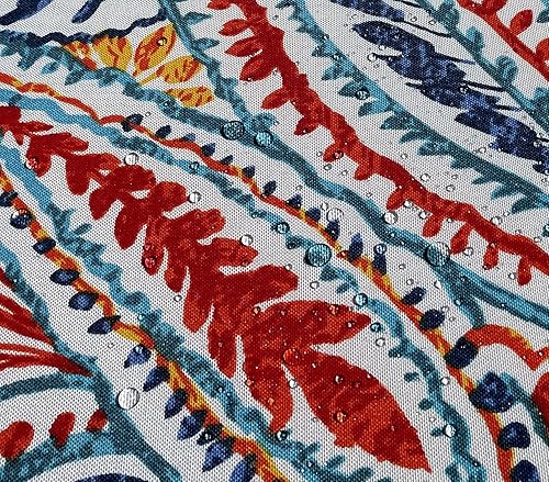 Miniatura 8 de BELLRINO Juego de 4 fundas de cojín decorativas impermeables para exteriores, de 24 x 24 x 4 pulgadas, para silla, asiento, jardín, banco, porche,