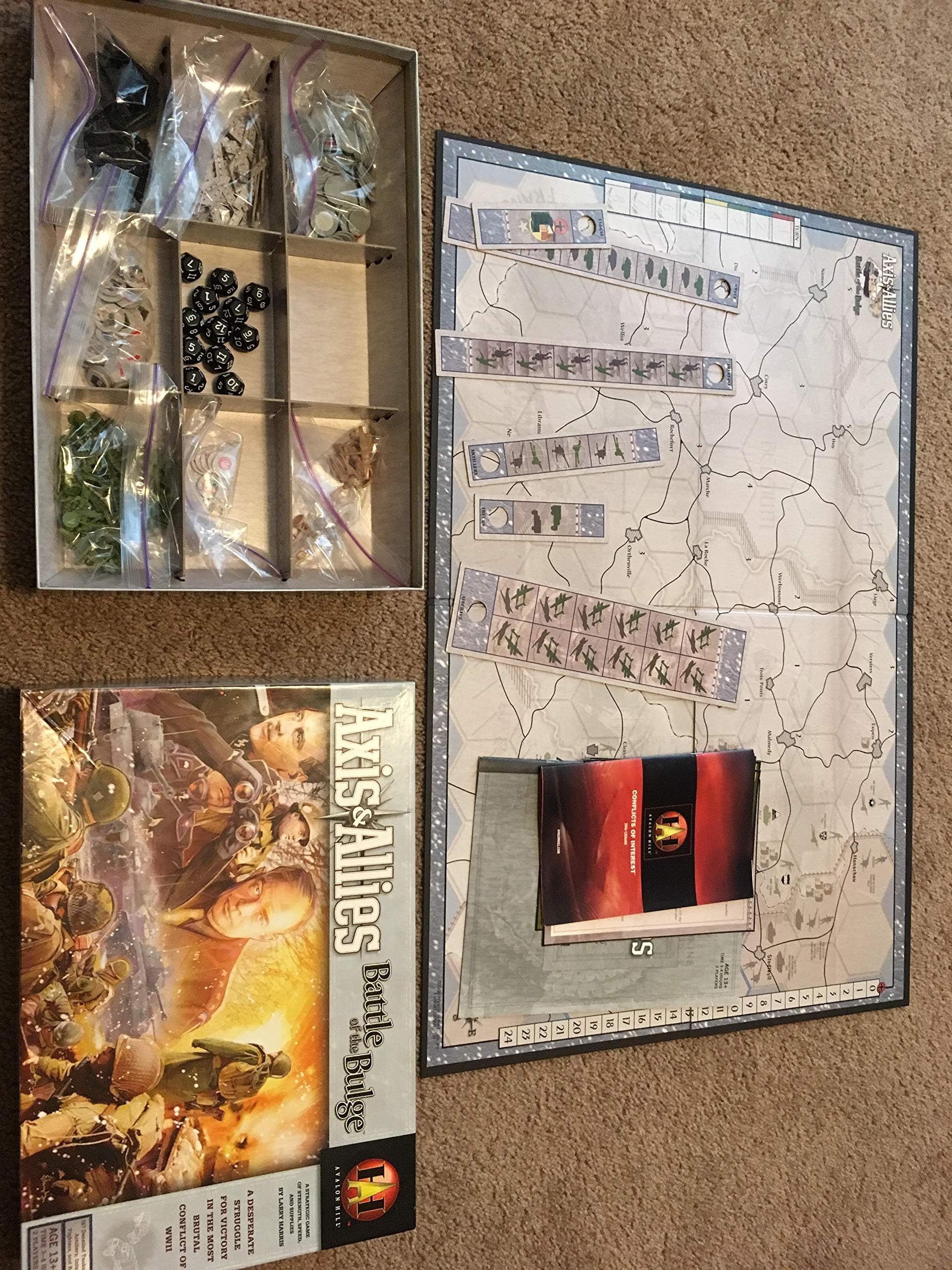Avalon Hill Axis and Allies Battle of The Bulge