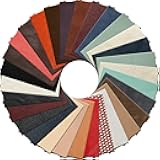 Amylove 30 Pcs Genuine Leather Scraps for Craft 12 x 7.8 Inch Tooling Leather Sheets Material 5lb(Multicolor)