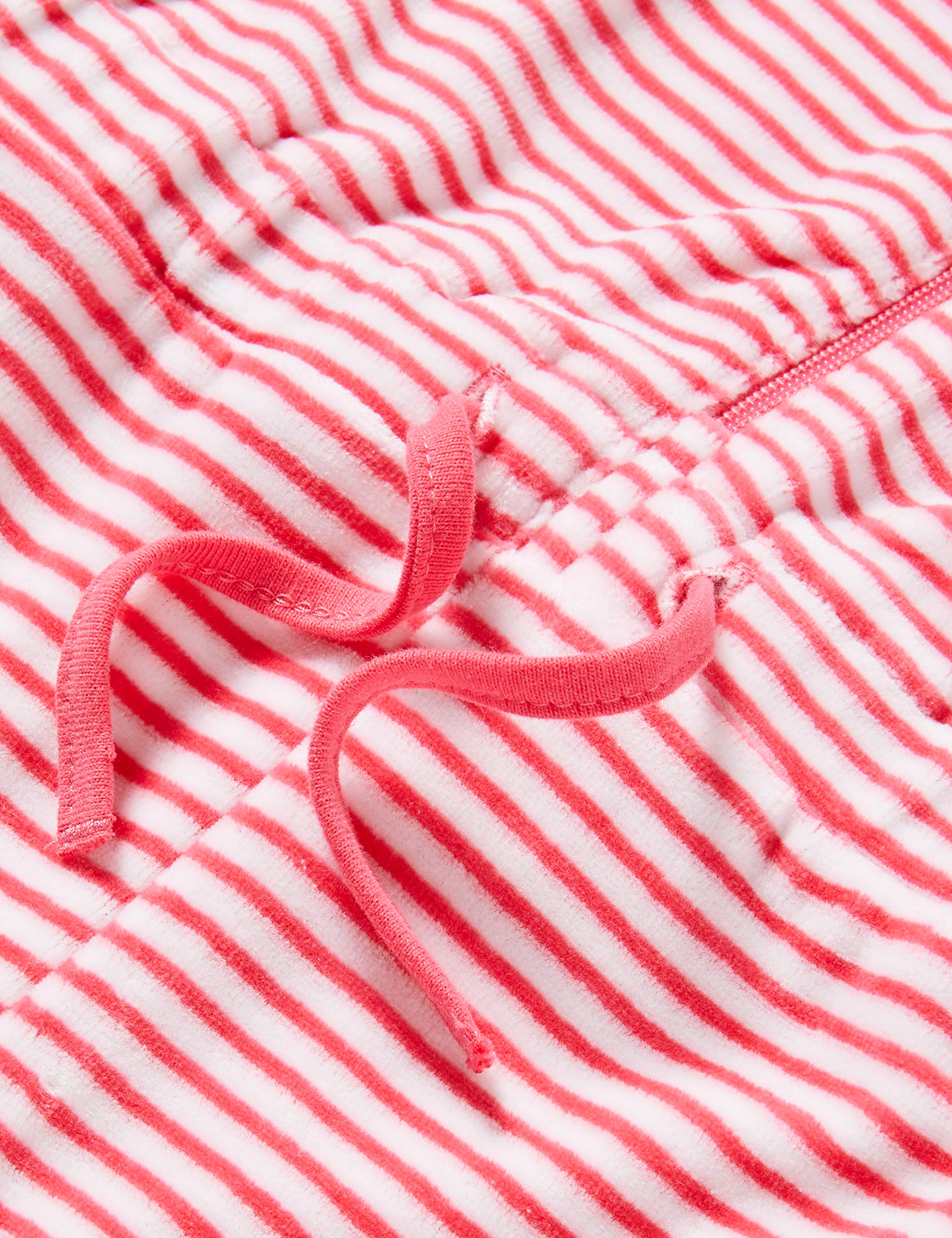Sanetta Mädchen Jumpsuit Long Stripe Camellia Rose Lässig bequemer Overall Schlafen und Relaxen an kalten Tagen für Coole