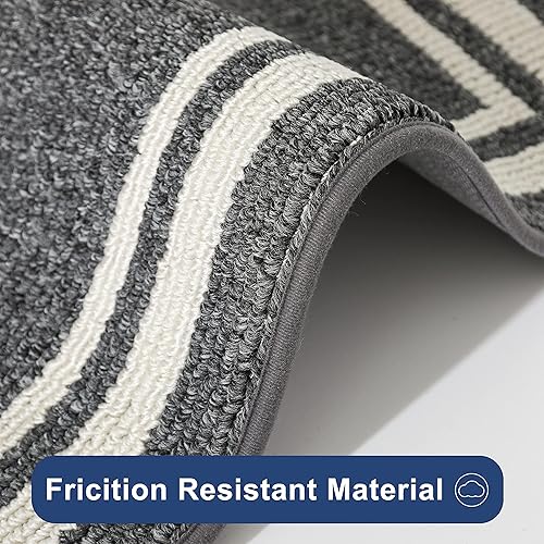 Miniatura 137 de COSY HOMEER Tapetes de cocina antideslizantes de polipropileno grueso para el hogar, lavable a máquina, 20 x 30/20 x 48 pulgadas, rojo