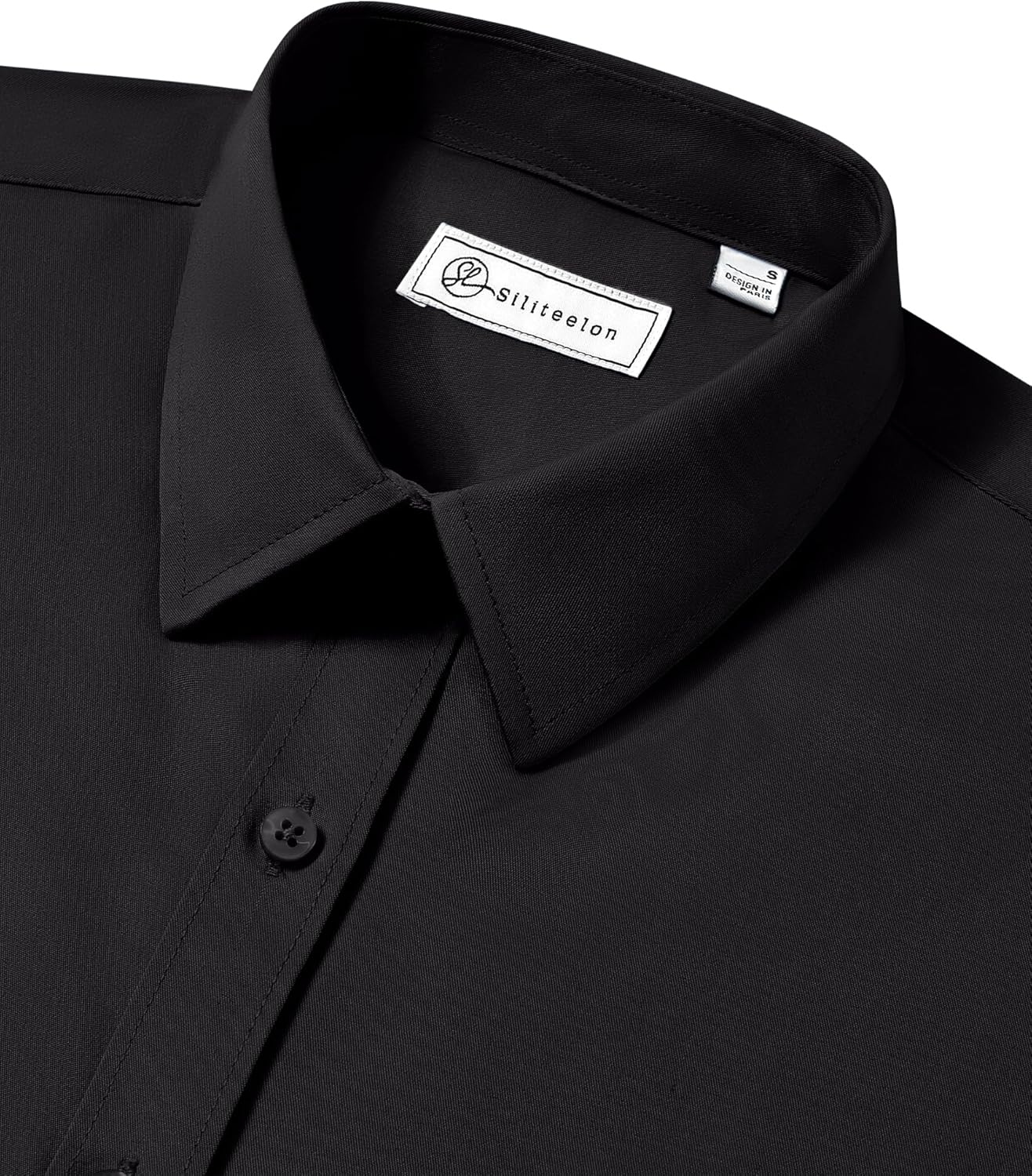 siliteelon Button Down Shirts for Women: Wrinkle Free Long Sleeve Classic Fit Collared Dress Shirt Solid Formal Office - Image 5