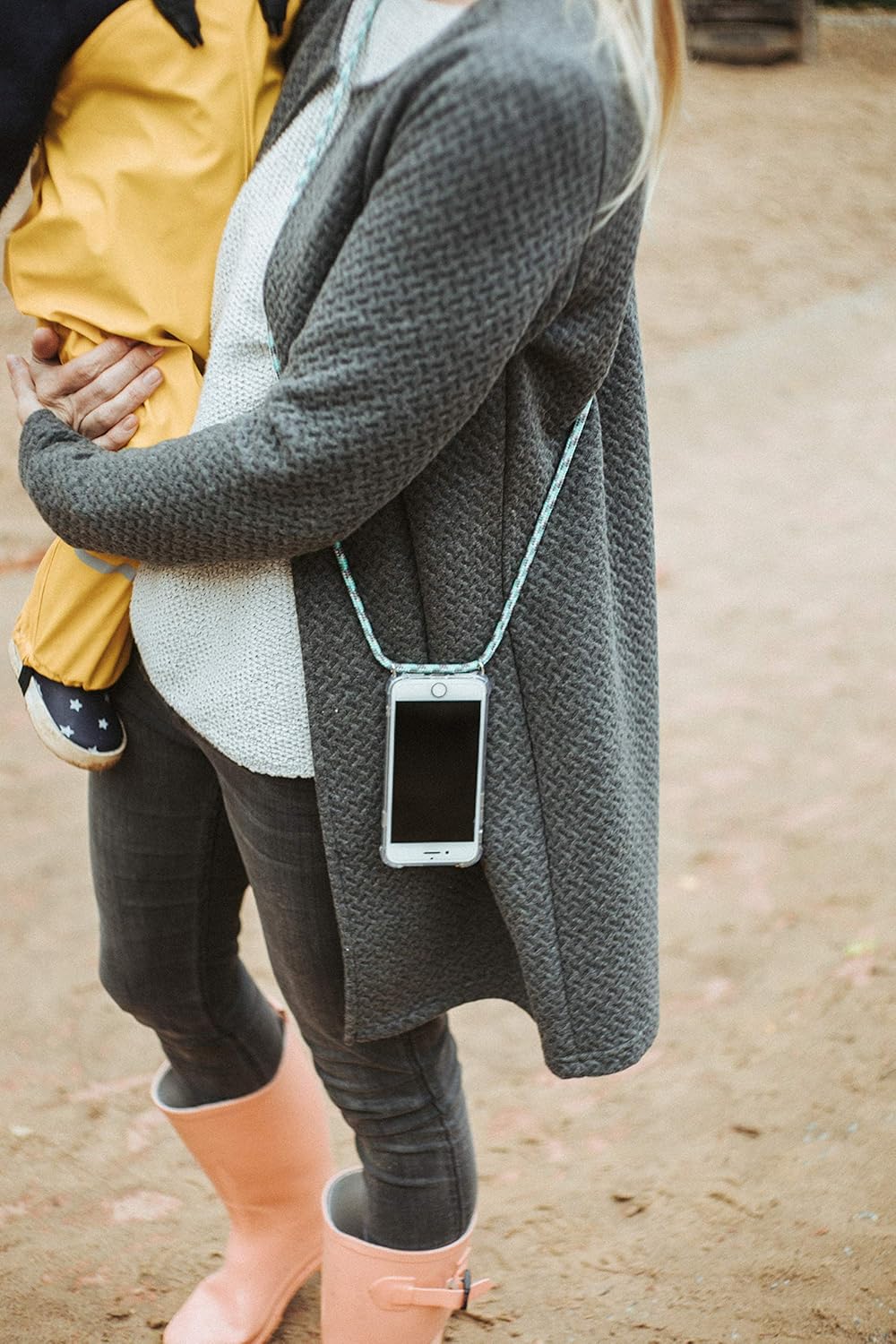 Exсluѕіvе Dіѕсоunt 60% Prісе KILUCASE Smartphone Necklace - Clear Protective Anti-Shock Case with Lanyard Strap Cord in Charcoal Grey (Compatible with iPhone X/XS)