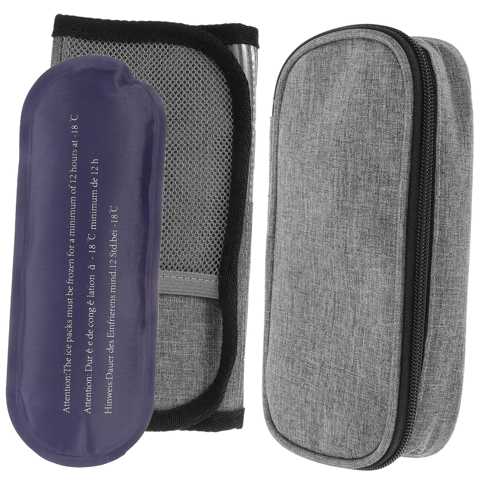 Didiseaon Travel Case Cooler Bag Refrigerated Box for Travel Reusable Cold Pack for Supplies Insulated Holder for Diabetics