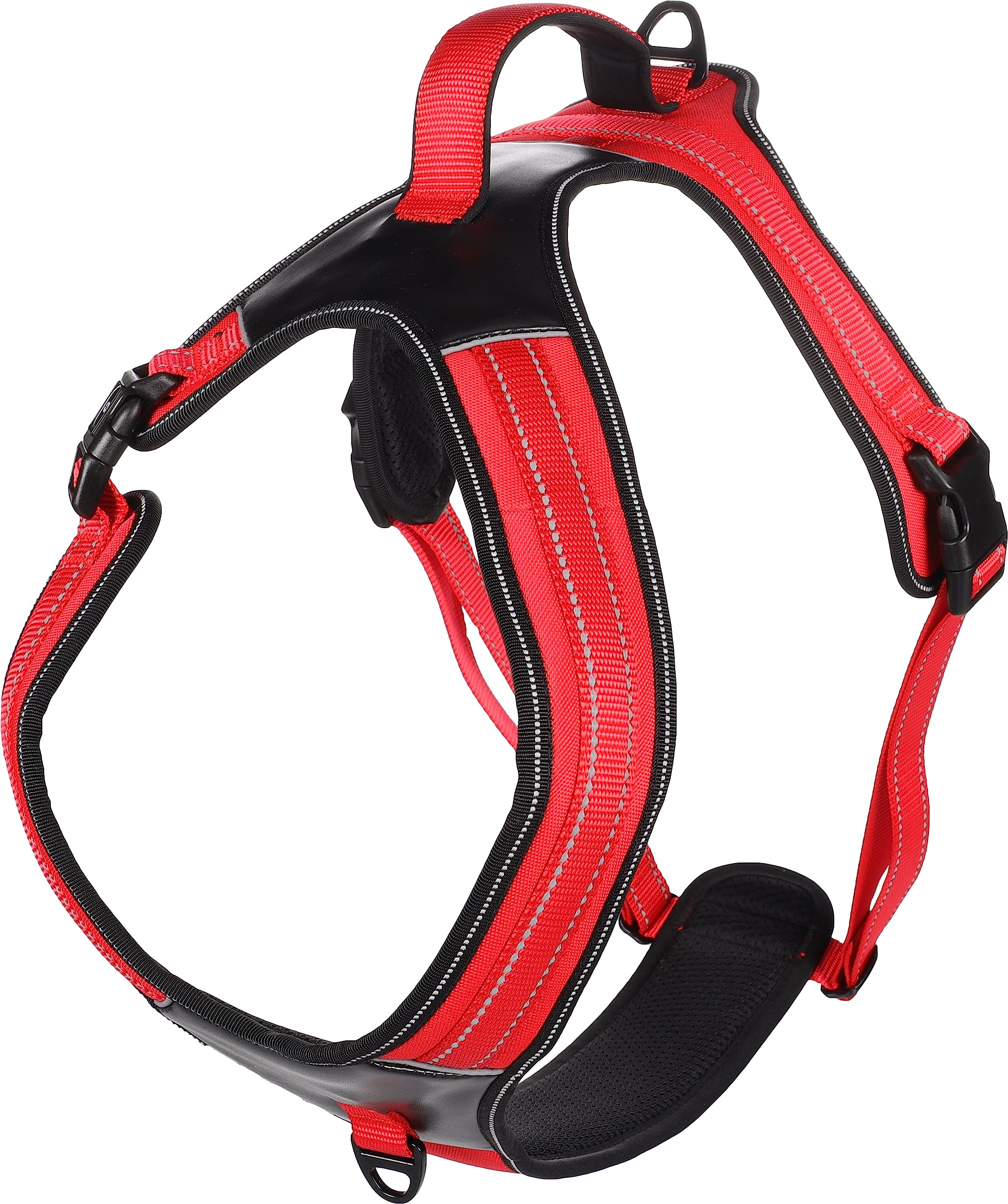 Harnais Flamingo Toga Rouge XL grand chien 94-132cm réglable et rembourré pour canidé