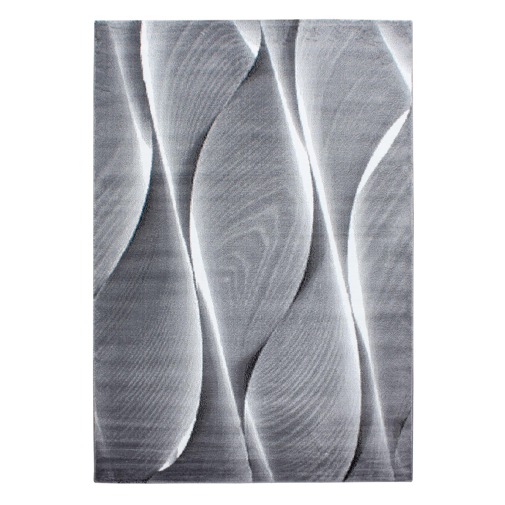 Carpetsale24 Alfombra Salon de Pelo Corto 160x230 cm Negro-6 - Alfombras de Habitacion diseño Abstracto Sala de Extrasuave - Moderna Alfombra Dormitorio, Alfombra Cocina, Tapete Sala