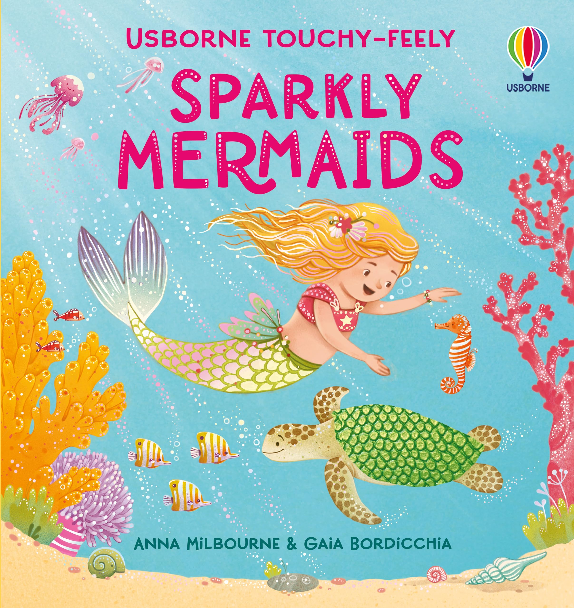 Touchy-Feely Sparkly Mermaids by Anna Milbourne (Board book)