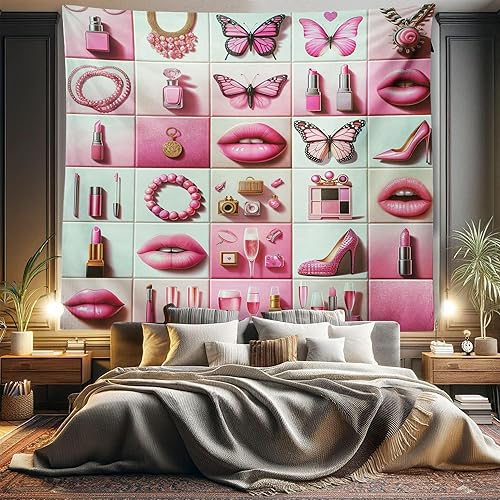 Miniatura 287 de Ambesonne Tapiz gótico, patio con hiedra encantada en la puerta antigua al bosque, colgante de pared ancho para dormitorio, sala de estar, 2-Verde