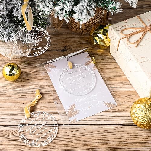 Vista 4 de Barydat 24 regalos de Navidad de agradecimiento para compañeros de trabajo, adornos de Navidad a granel para empleados, regalo de agradecimiento