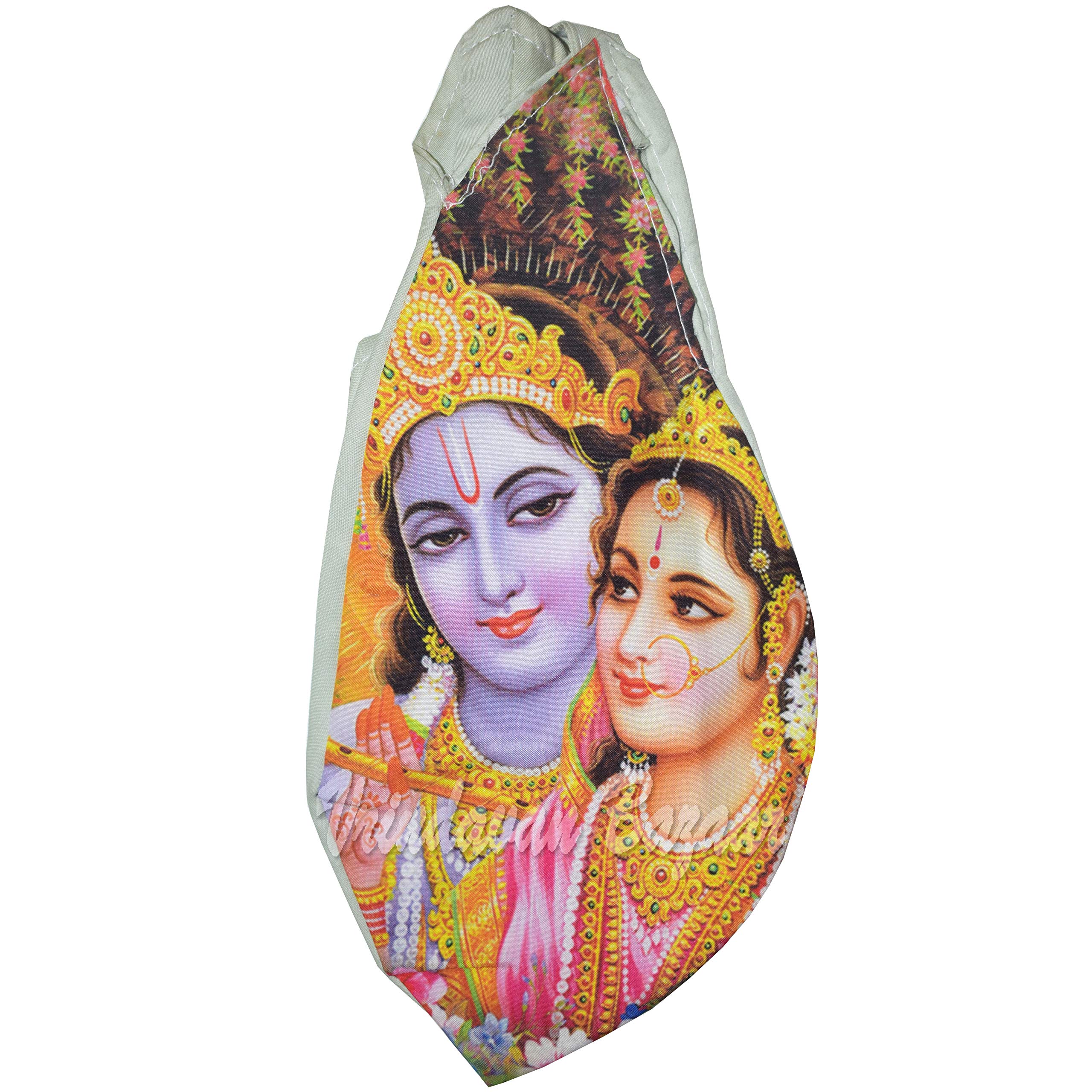 VRINDAVANBAZAAR.COM Radha Damodar digital print japa bag