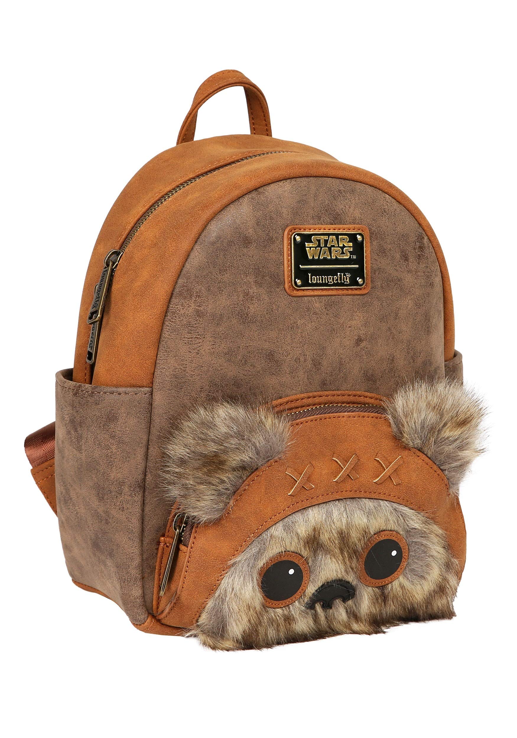 Loungefly x Star Wars Wicket W. Warrick the Ewok Mini Backpack (One Size, Multicolored)