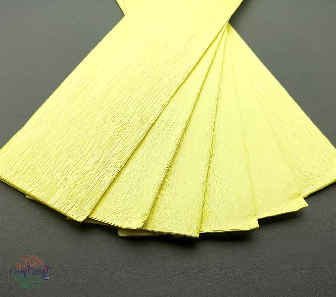 CRAFTWAFT Large Wrinkled Crepe Paper Sheets for Craft , DIY , Decor