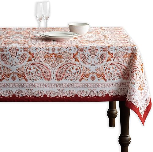 Maison d' Hermine Mantel 100% algodón para mesas rectangulares de cocina, comedor, fiestas, bodas, Acción de GraciasNavidad (60 x 90 pulgadas),