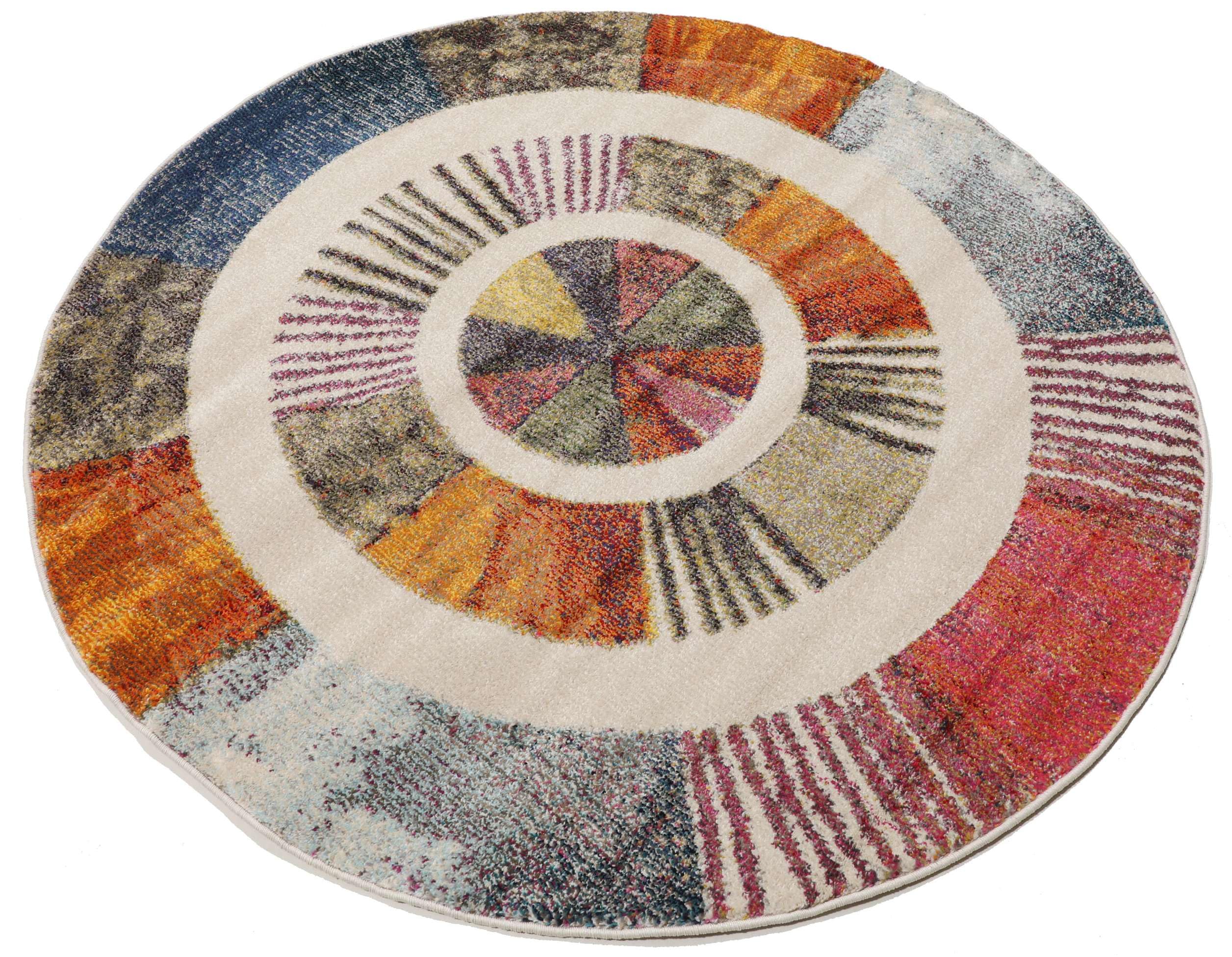 RugVista Going Round Tapis, Ø 150 cm, Multicolore