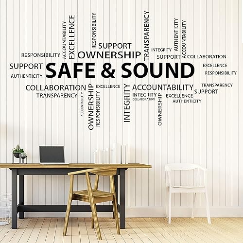 Miniatura 1 de OF-507 - Vinilo decorativo para pared de oficina, 22 x 32 pulgadas, calcomanías de trabajo en equipo, calcomanías de trabajo en equipo, letras