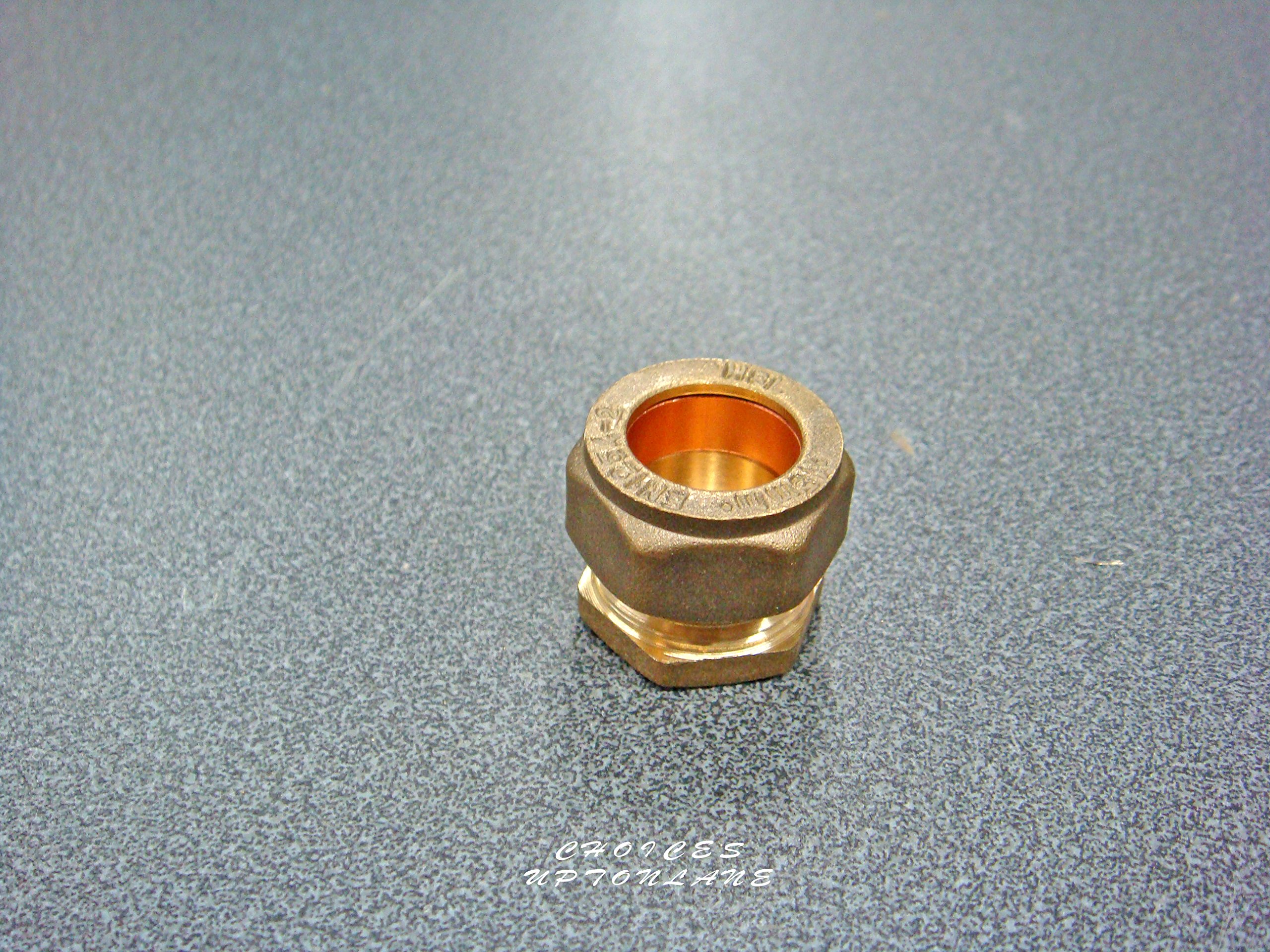 AK BRASS COMPRESSION PLUMBING FITTING STOP END SIZE(S) 15MM / 22MM (STOP END SIZE: 15MM)