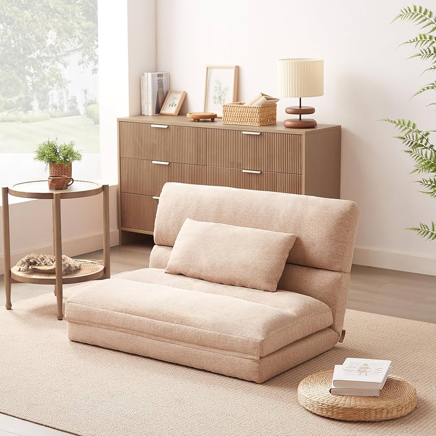 Amazon｜Jujwooo 折りたたみ ソファベッド 座椅子 幅103cm 2人掛け