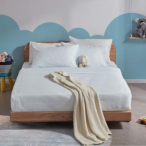 Miniatura 9 de SLEEP ZONE Juego de sábanas para niños de 3 piezas con estampado individual, súper suave y lindo juego de sábanas para niños con sábana encimera,