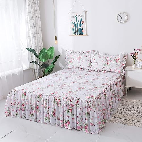 Miniatura 3 de Fadfay - Juego de ropa de cama de 4 piezas, diseño floral, tamaños Twin, Queen y King, juegos de funda de edredón, elegantes, Algodón, Bulgaria