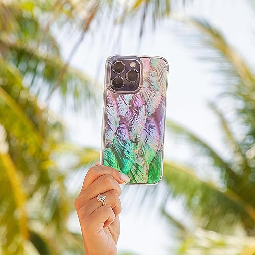 Miniatura 3 de Funda para iPhone 13 Pro fabricada con concha marina genuina única, duradera, impresionante hermosa, protección contra caídas, funda estética de