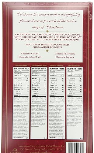 Miniatura 5 de Cocoa Amore Los doce cacaos de Navidad, 15 onzas