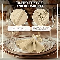 Vista 77 de Ultimate Textile -1 docena - Reversible Shantung Satin - Majestic - Servilletas de tela Majestic de 17 x 17 pulgadas color azul pizarra