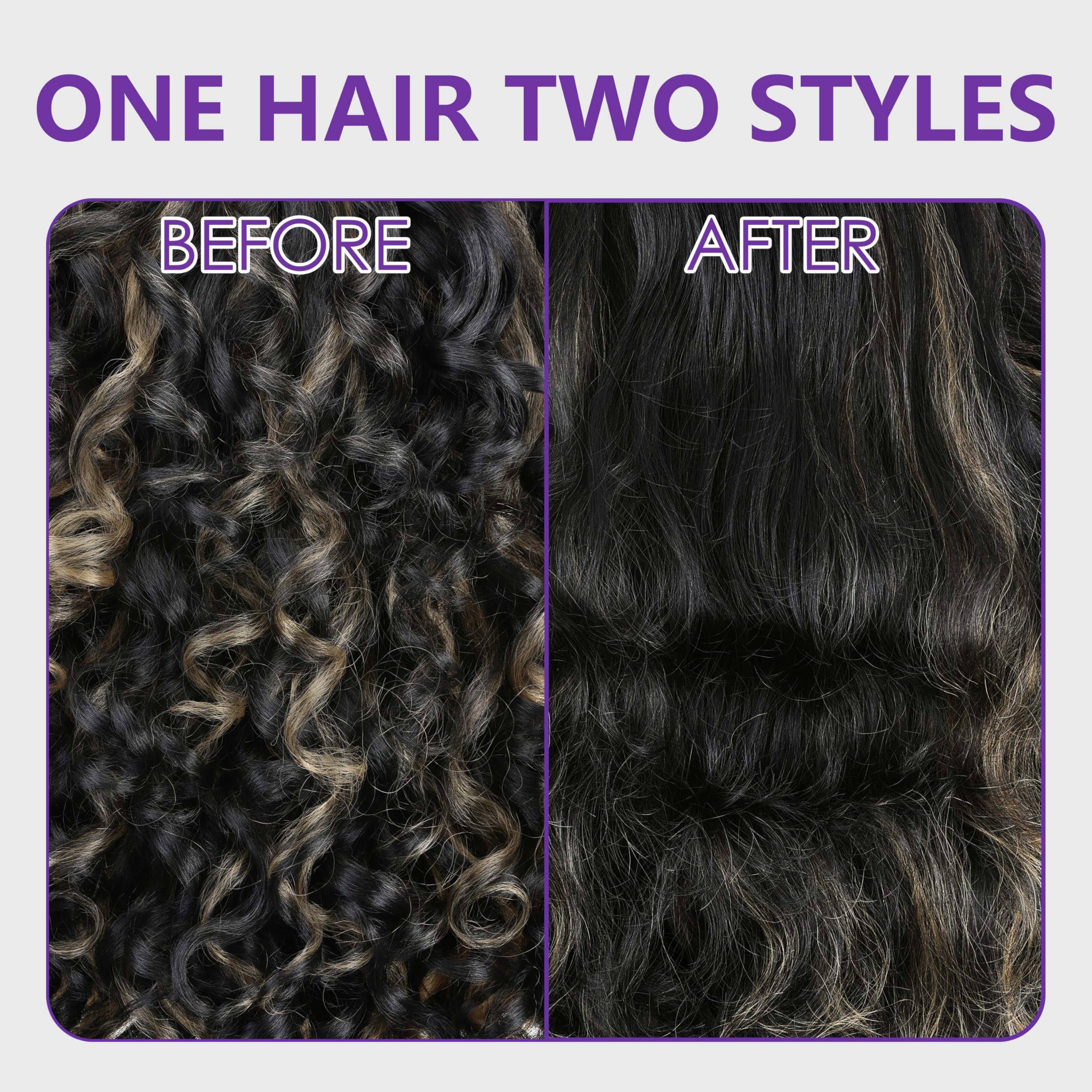 SOKU Long Curly Glueless Lace Front Wig with HD Lace