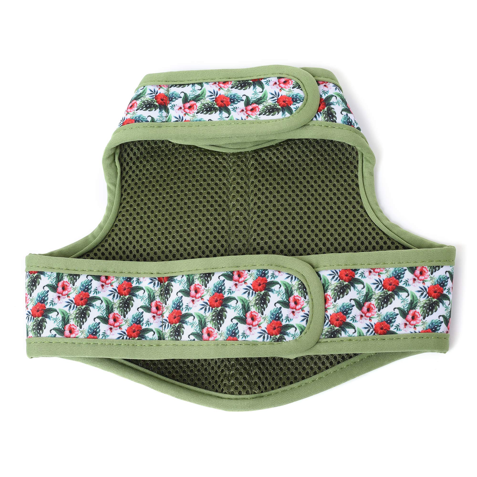 Mile High Life | Pettorina Cane Traspirante Facile da Indossare | Collezione Primavera Floreale | Regolabile Collo e Petto | Cani e Gatti Small 9 kg(S,Rosa Selvatica)