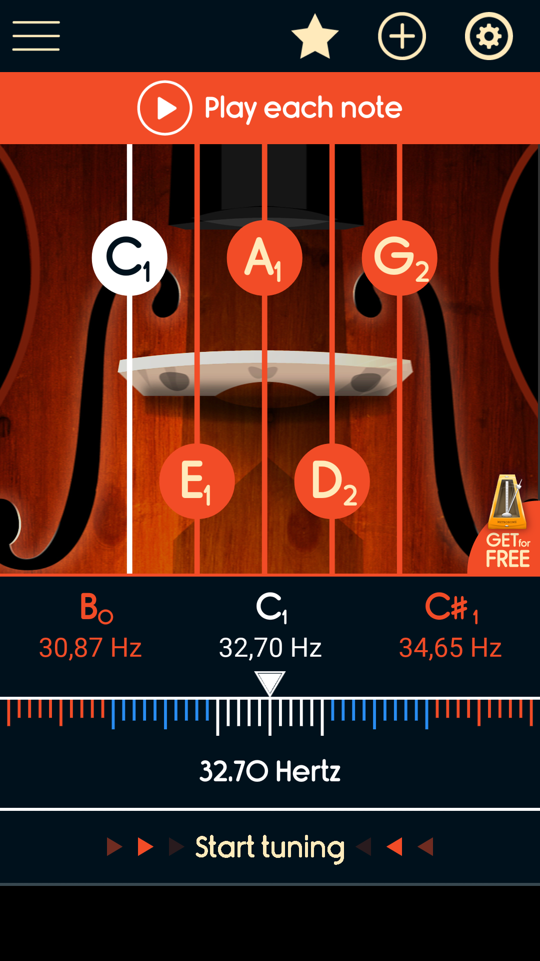Master Double Bass Tuner App on Amazon Appstore