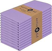 Vista 17 de Native Fab Blue Cloth Napkins, 4 Pack, 100% Cotton, 17x17 Inches, Heavy Duty, Soft Texture, Quick Drying, Great for Spring Holidays, Family