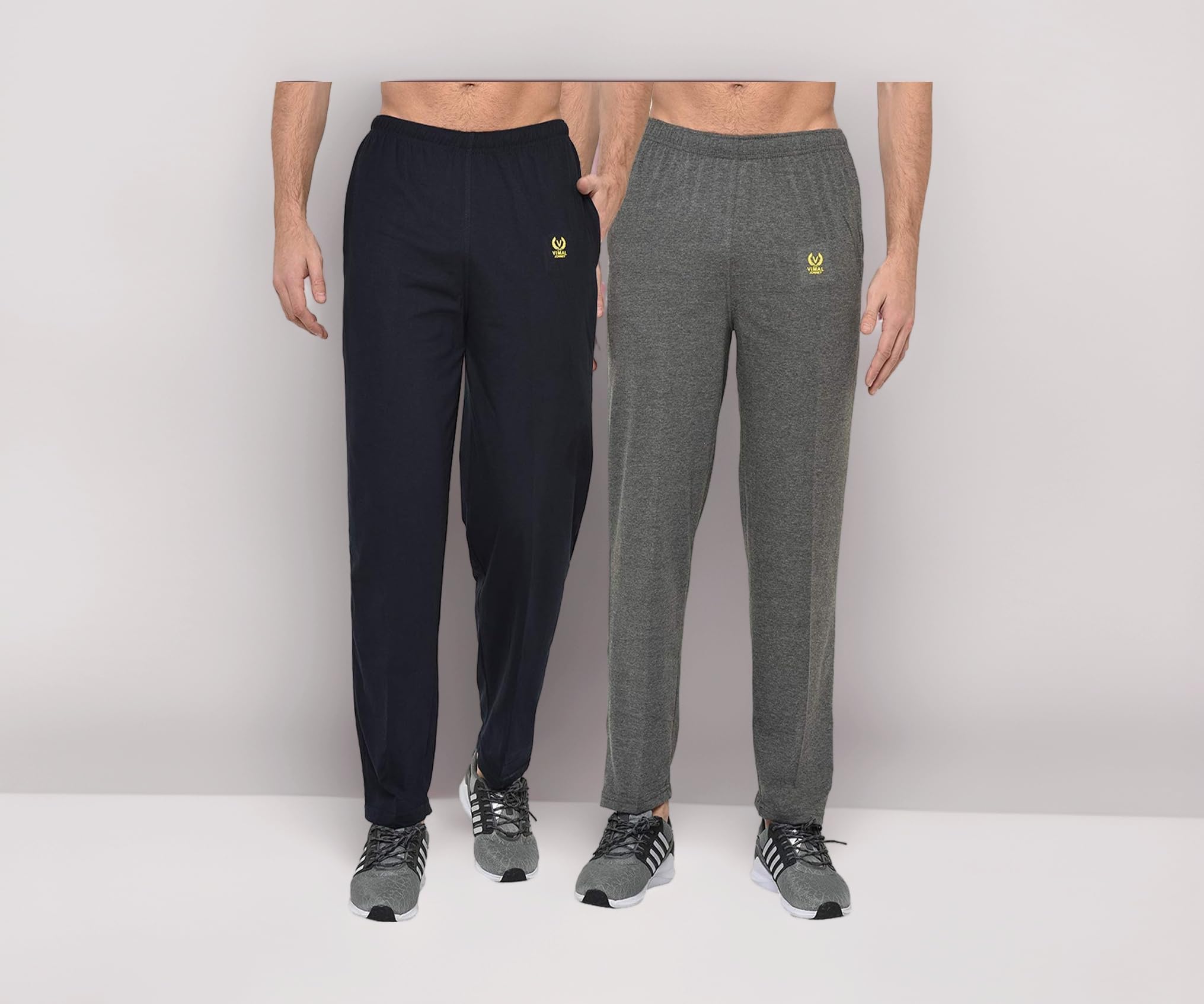 Mack Jonney Men's Regular Fit Track Pants(Pack of 2)