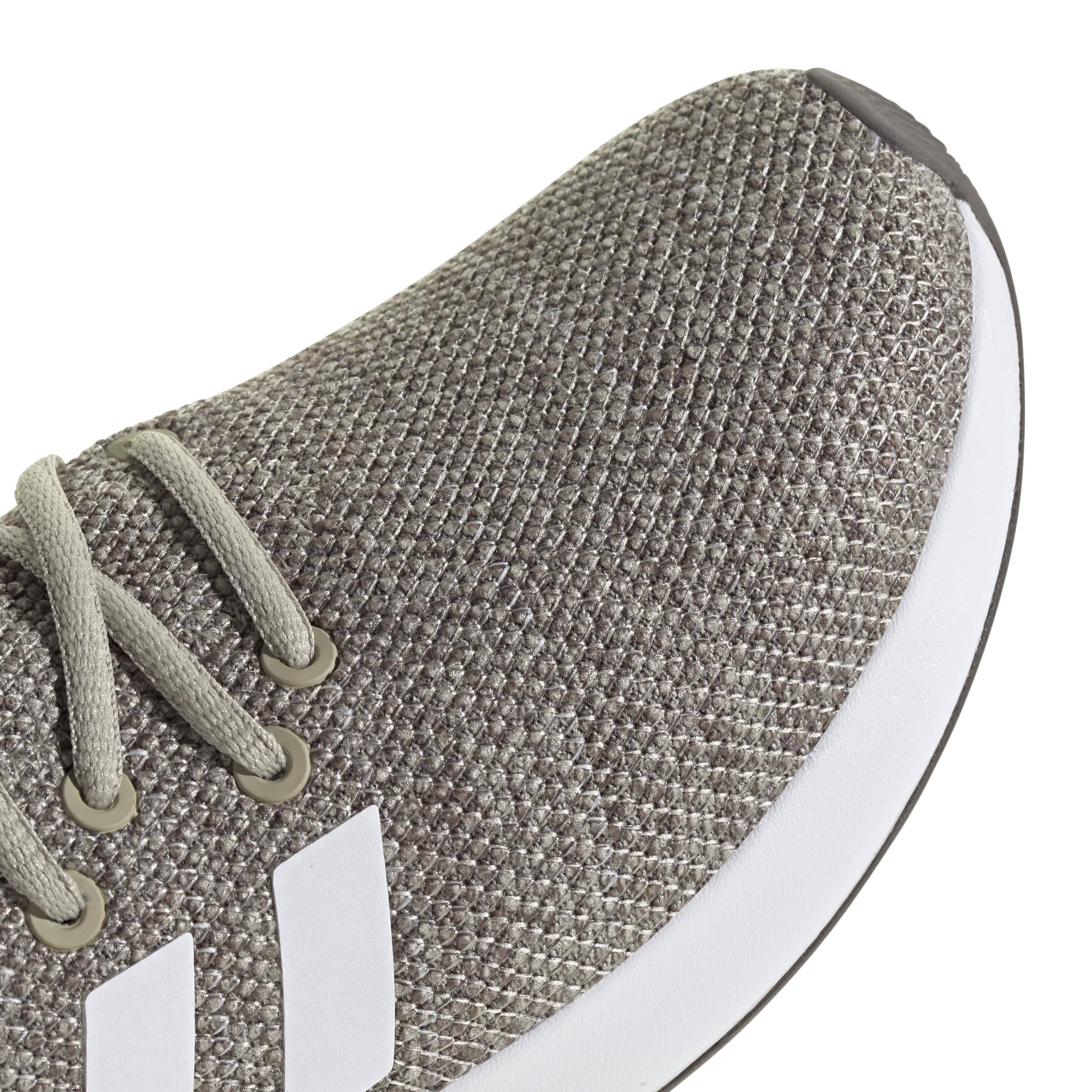 adidas Women's Cloudfoam Pure Sneaker: 8 Putty Grey/White/Charcoal