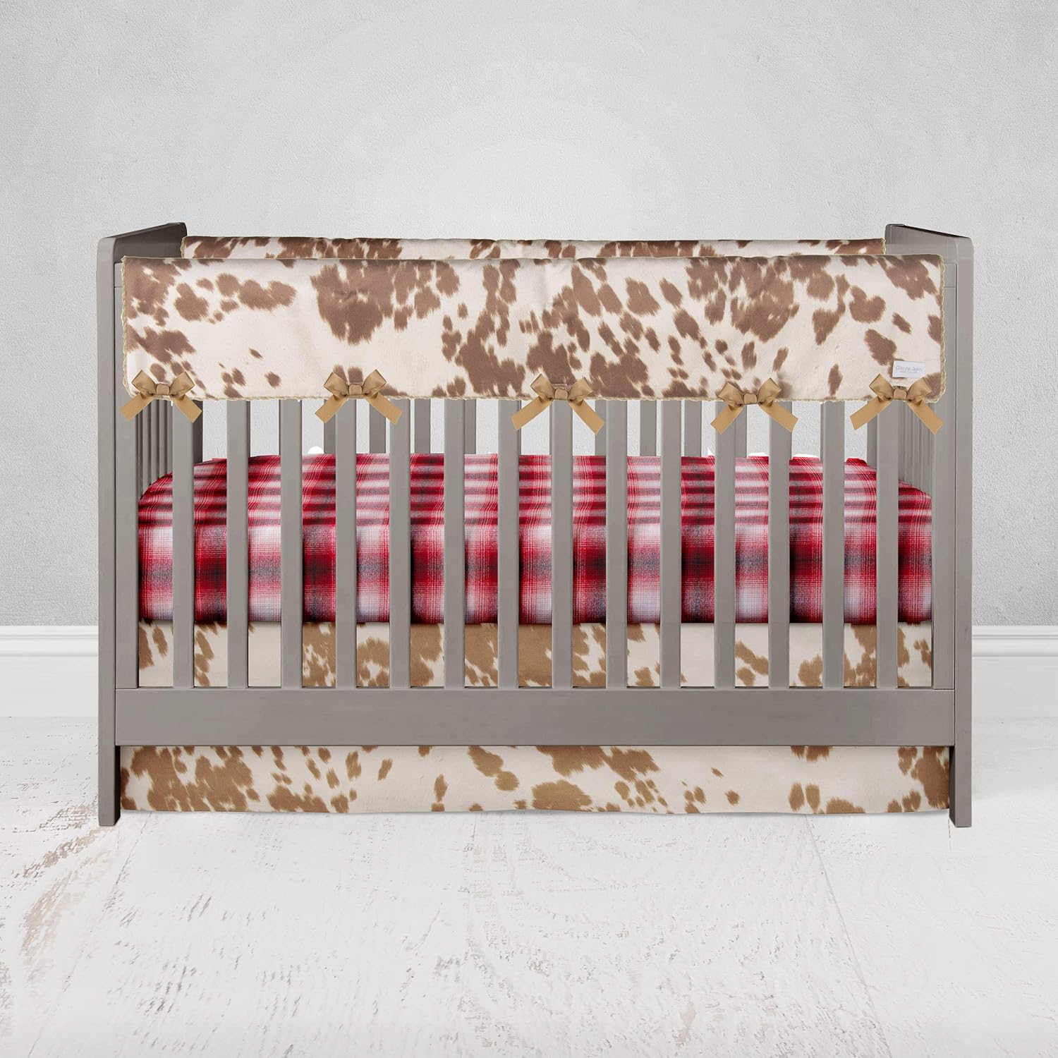 Glenna Jean Crib Skirt, Nursery Crib Bedding Skirt for