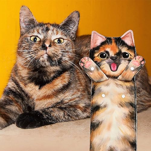 Miniatura 3 de AGRIMONY Divertidas toallas de mano con diseño de gato para el baño y la cocina  Linda decoración decorativa para gatos, toallas para la cara, súper