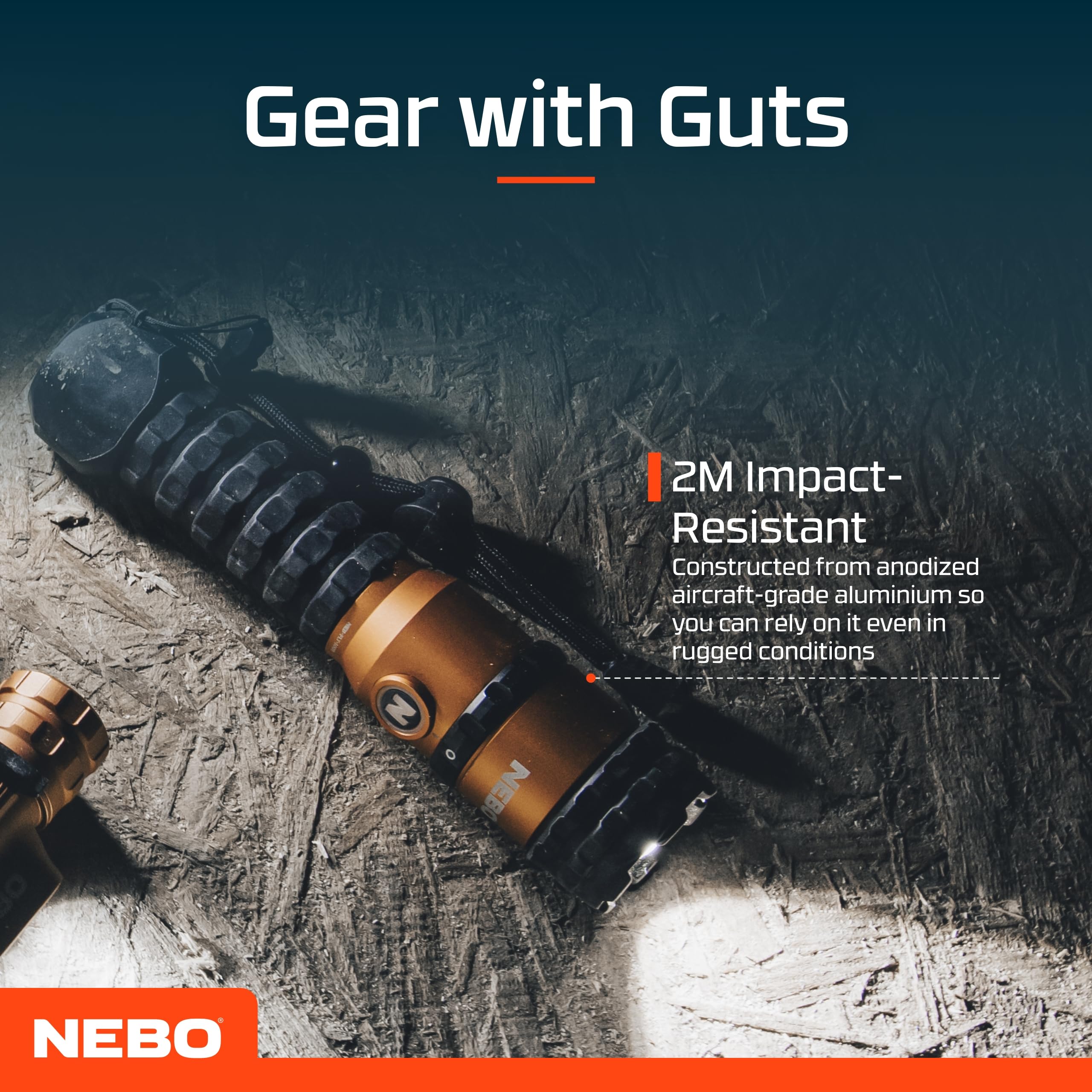 NEBO Master Series FL1500 Torch with 5 Light Modes - Rechargeable & Waterproof - Camping & Hiking Accessories - Image 4
