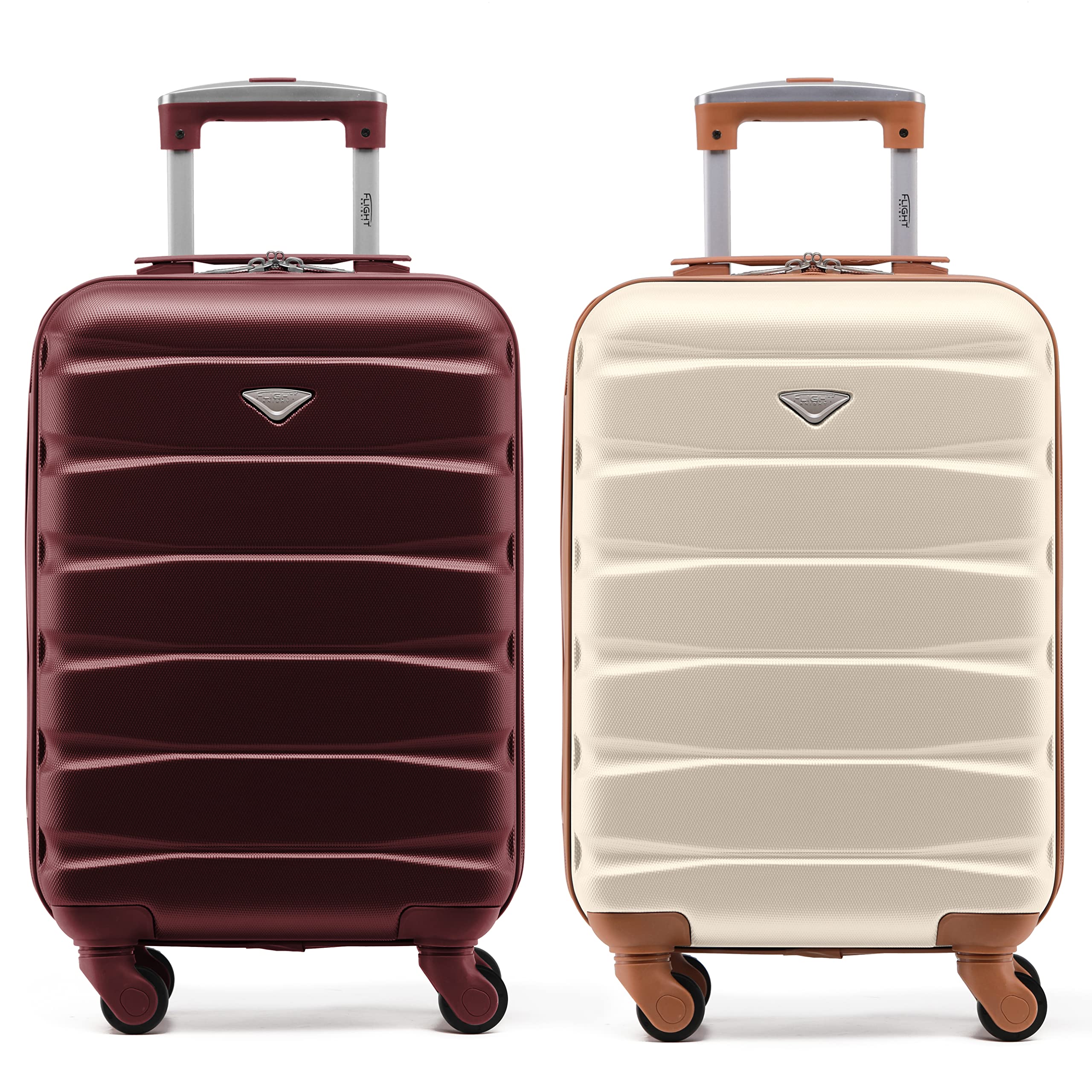 Flight Knight Suitcase Set of 2 Lightweight 4 Wheel ABS Hard Case Cabin Carry On Hand Luggage Approved for Over 100 Airlines Including easyJet, British Airways, Ryanair & Many More 55x35x20cm — view 119