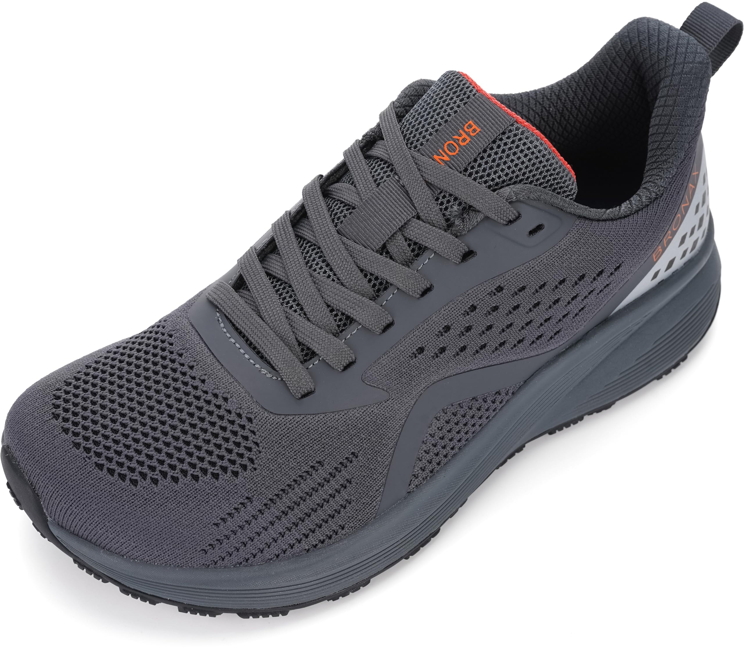 BRONAX Men's Wide Cushioned Supportive Road Running Shoes | Wide Toe Box | Rubber Outsole
