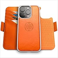 Vista 99 de Dreem Fibonacci - Funda tipo cartera para iPhone 14 Plus Funda desmontable de piel vegana 2 en 1 con soporte integrado, soporte para tarjetas